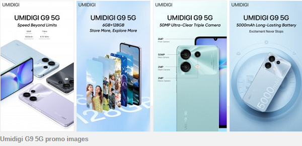 Umidigi G9 5G ، دارای دوربین اصلی 50 مگاپیکسلی، باتری 5000 میلی آمپر ساعتی و 128 گیگابایت حافظه داخلی است.